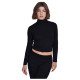 Target Γυναικεία μακρυμάνικη μπλούζα Turtleneck Crop Top Long Sleeve "Rib Viscose"